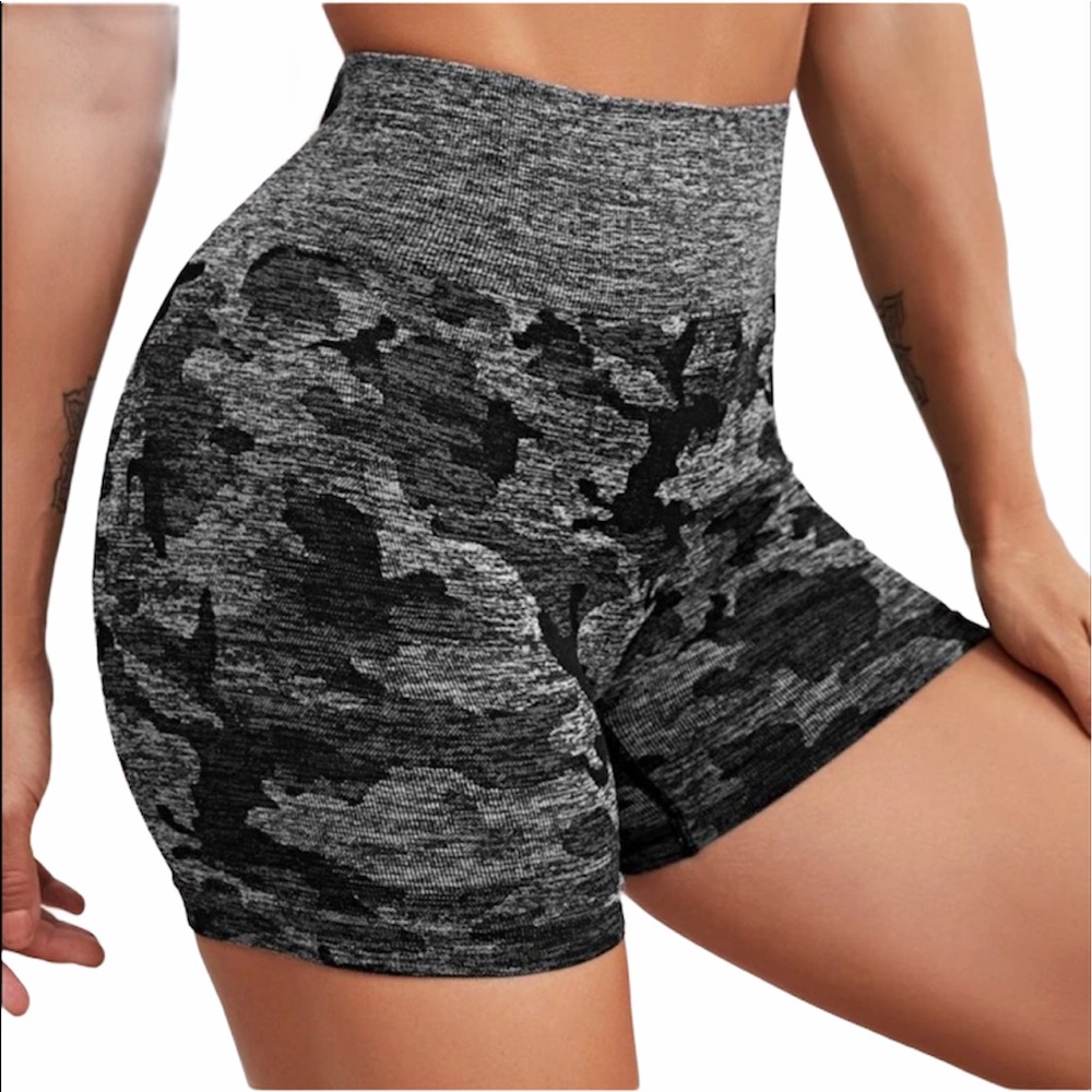 Camo Seamless Shorts Leggings
